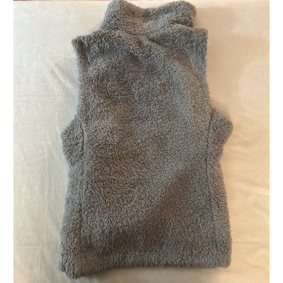 Patagonia Vest Jacket Adult M Gray Los Gatos Fuzzy Fleece Pile Logo Casual Women - Picture 4 of 7